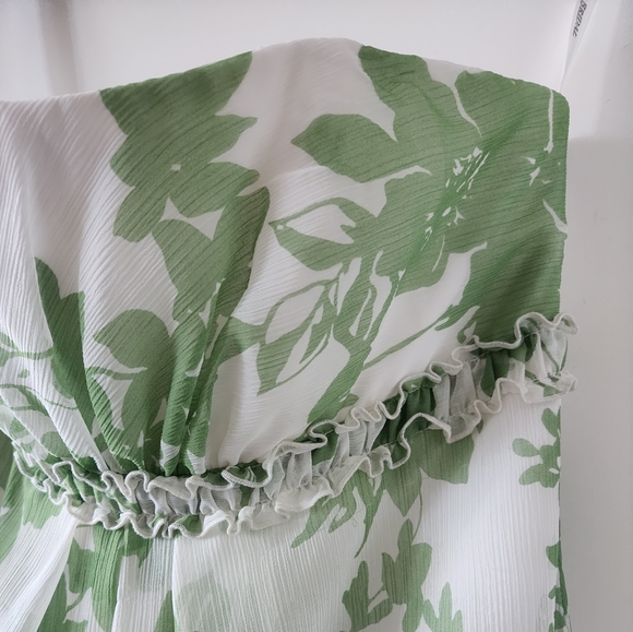 David Bridal Strapless Floral Dress - Picture 5 of 14